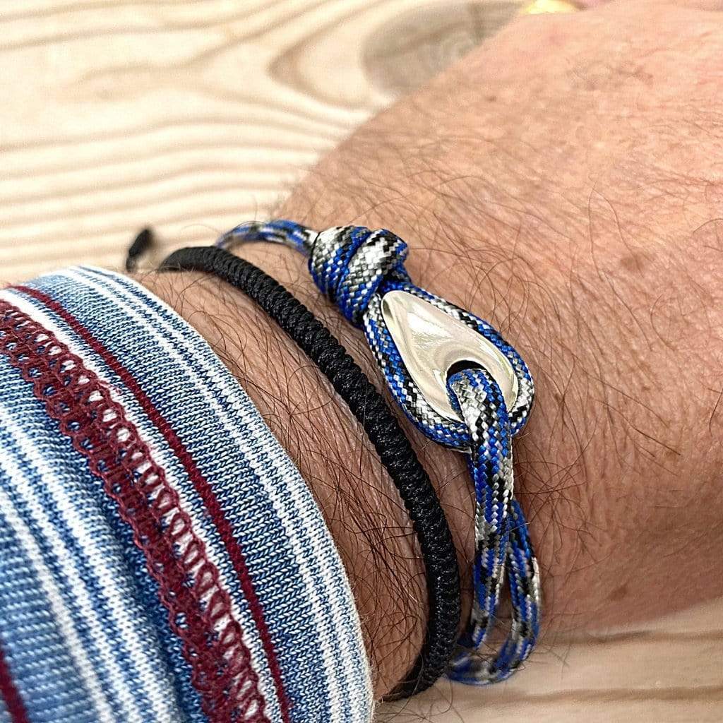 Adjustable Rope Bracelet For Men And Women Blue Colour. Vegan and Ethical Rope Bracelet