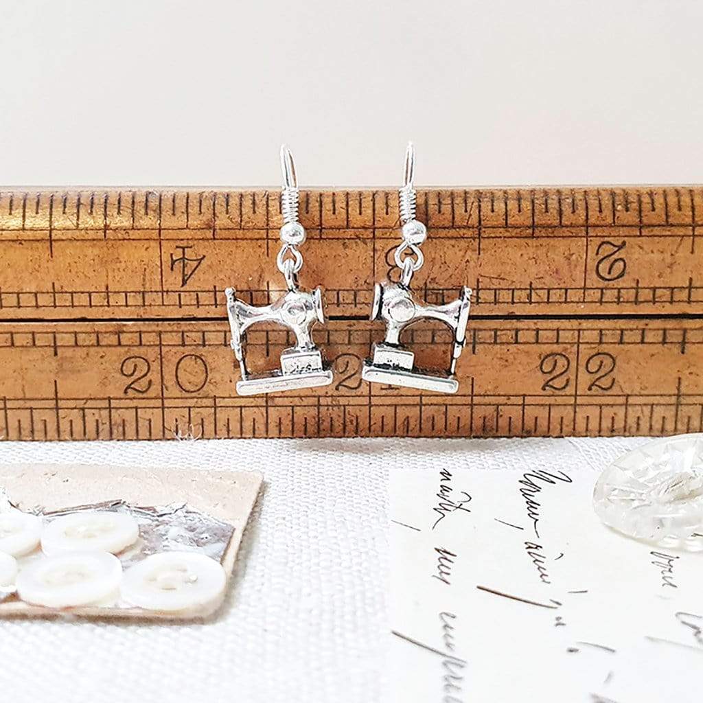 Sewing Machine Earrings in a Bottle Zamsoe Earrings